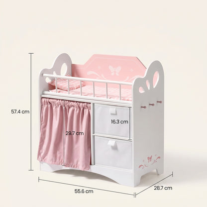 Lit Montessori pour Poupée avec Rangements et Penderie