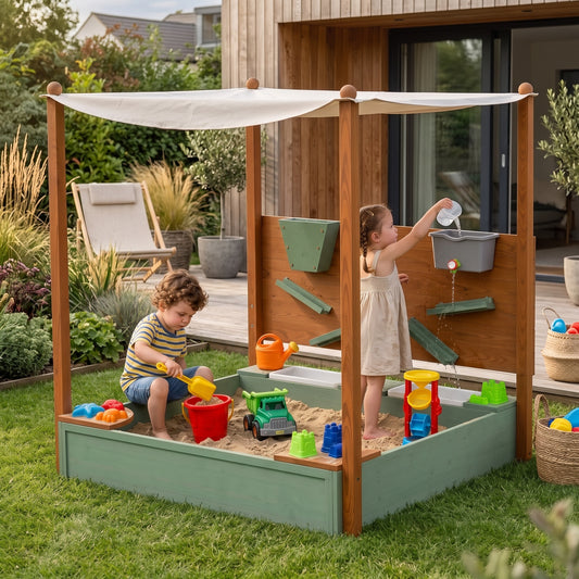 Bac à sable Montessori avec jeu d’eau