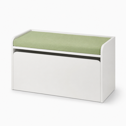 Banc de rangement blanc et vert pour enfant Tilda Kids