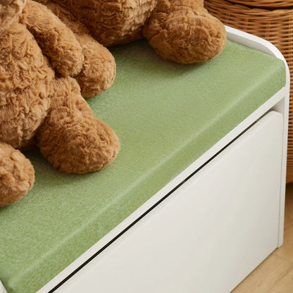 Banc de rangement blanc et vert pour enfant Tilda Kids