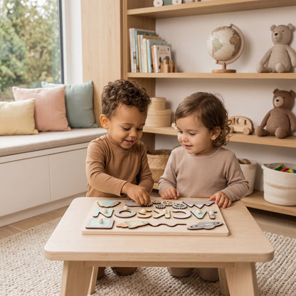 Puzzle en bois personnalisé pour les tout-petits