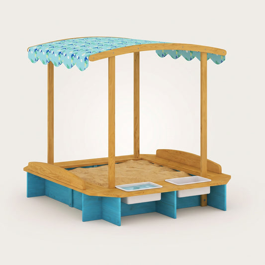 Bac à sable Montessori avec toit