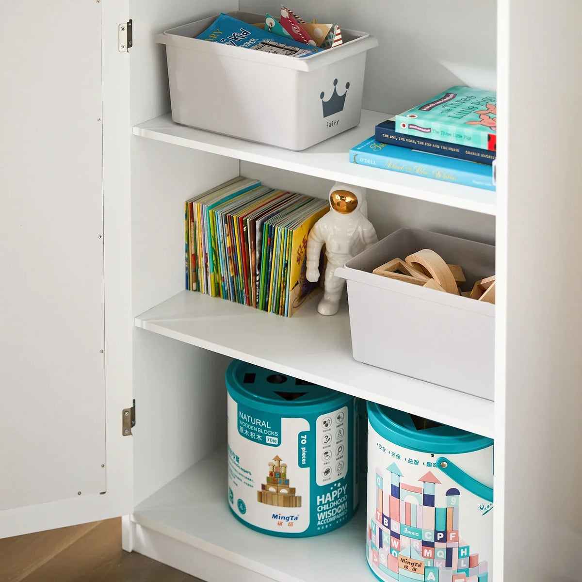 Bibliothèque château enfant avec tableau pour craie Tilda Kids