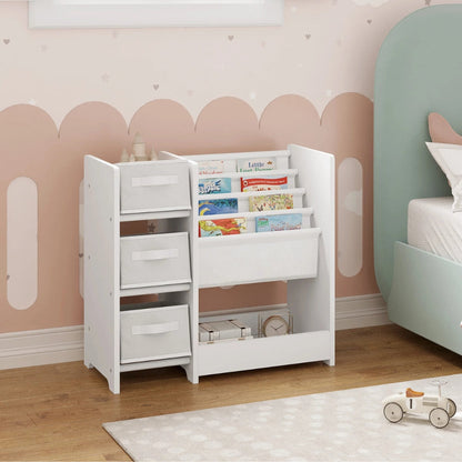Bibliothèque enfant avec bacs de rangement pour jouets Tilda Kids