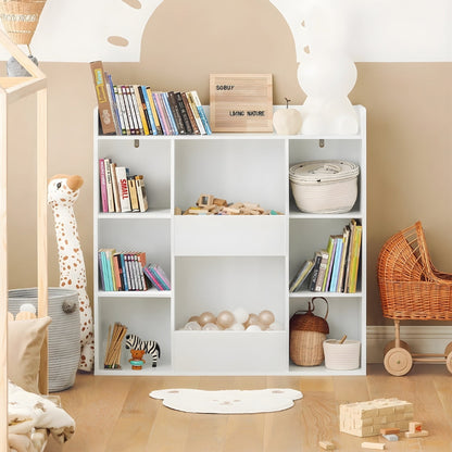 Bibliothèque enfant blanche 8 compartiments Tilda Kids