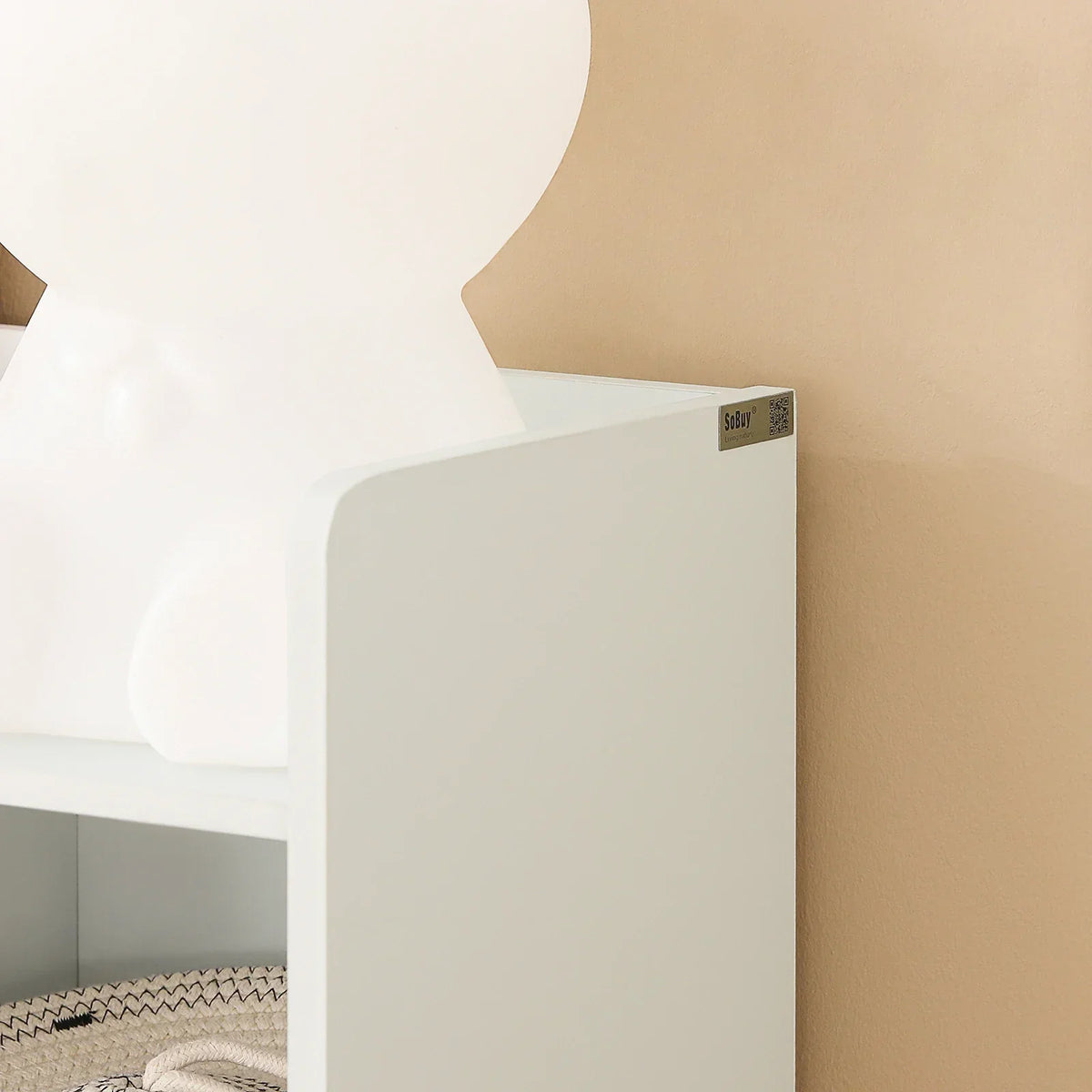 Bibliothèque enfant blanche avec rangement pour jouets Tilda Kids