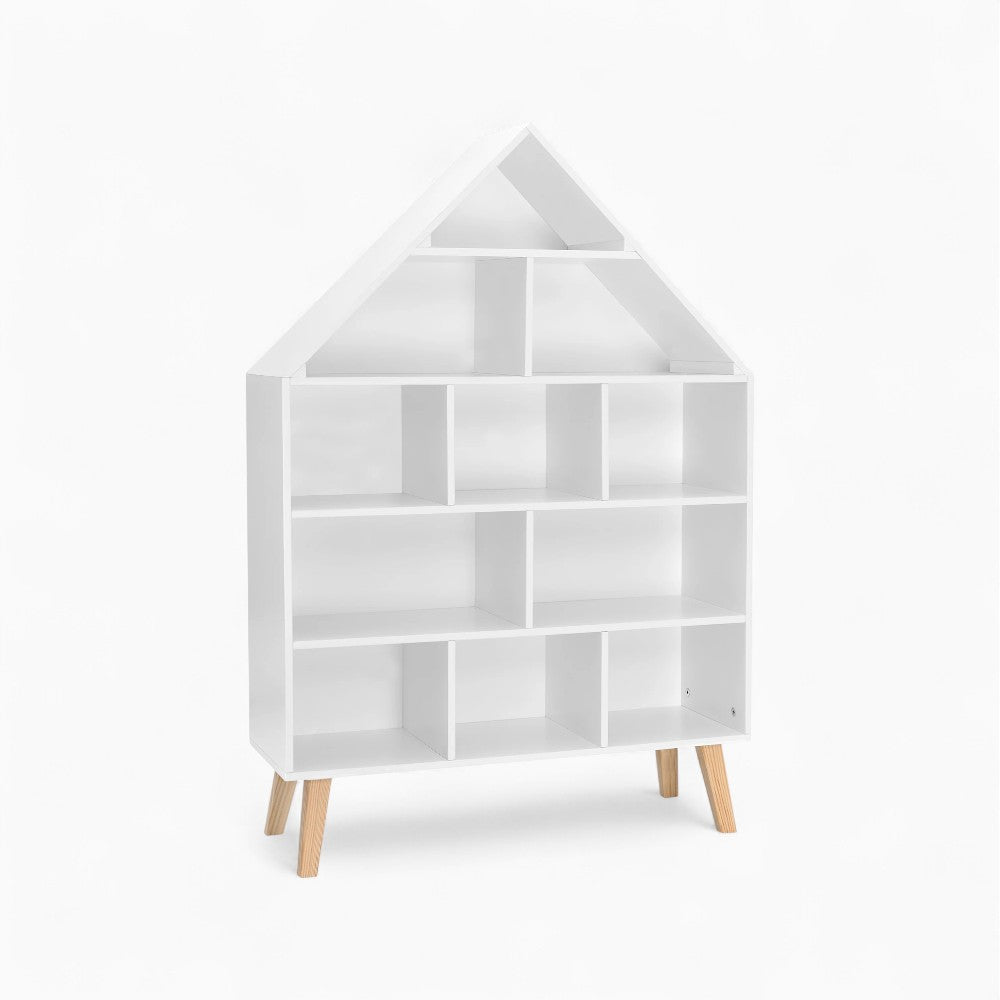 Bibliothèque enfant blanche en forme de maison Tilda Kids