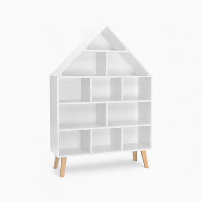 Bibliothèque enfant blanche en forme de maison Tilda Kids