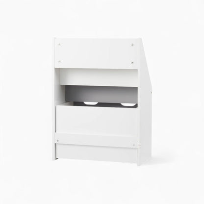 Bibliothèque enfant bois blanc et gris avec tiroir Tilda Kids