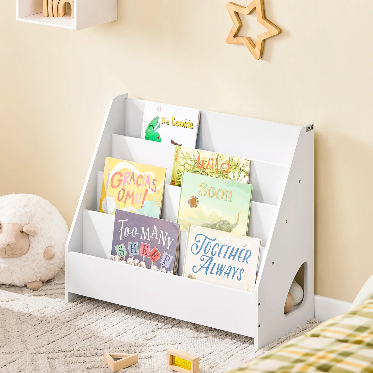 Bibliothèque enfant éventail avec casier fermé Lilla Kids