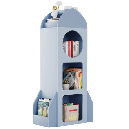 Bibliothèque enfant fusée bleu 120cm Tilda Kids