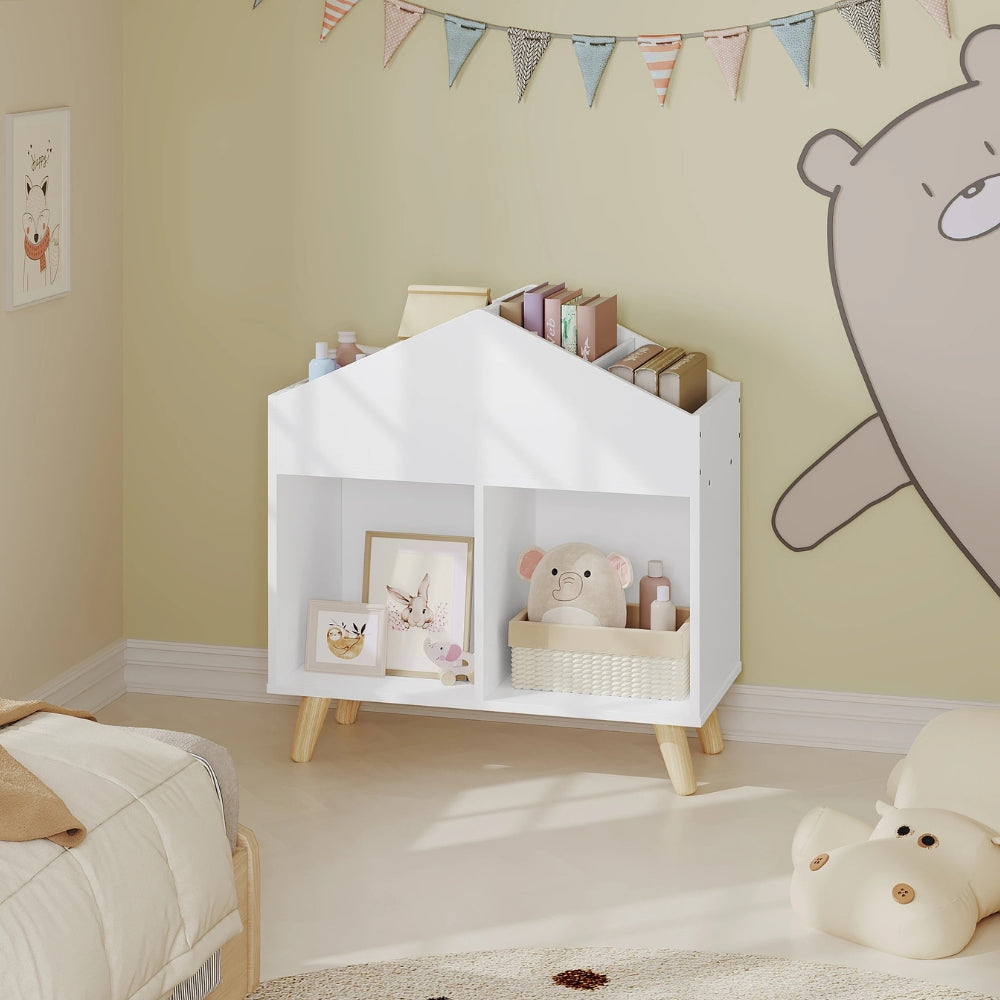 Bibliothèque enfant maison avec rangement ouvert Tilda Kids
