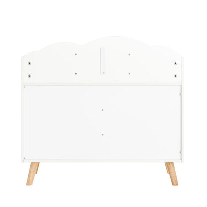 Bibliothèque enfant Montessori 5 casiers blanche Lilla Kids