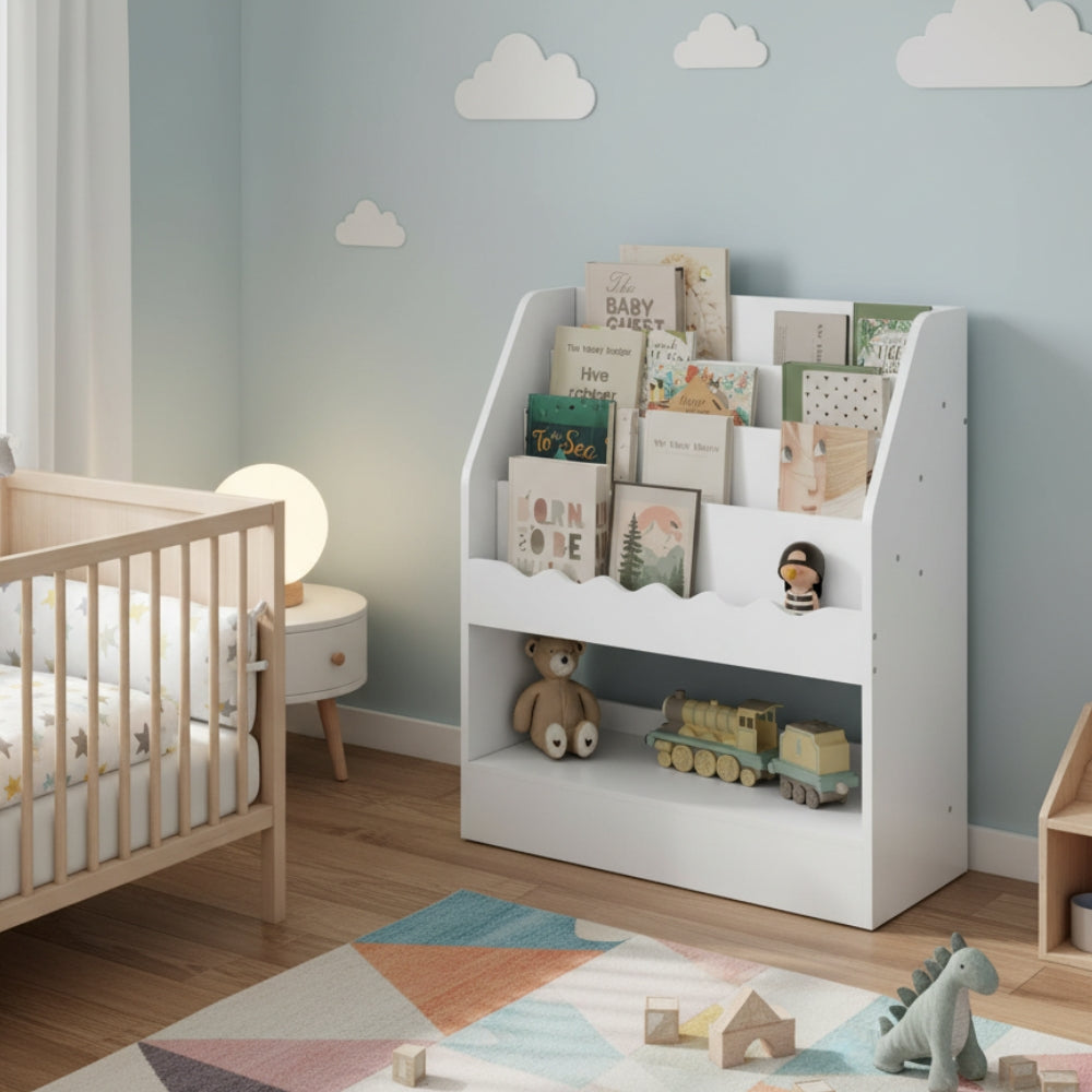 Bibliothèque enfant Montessori avec rangement Tilda Kids