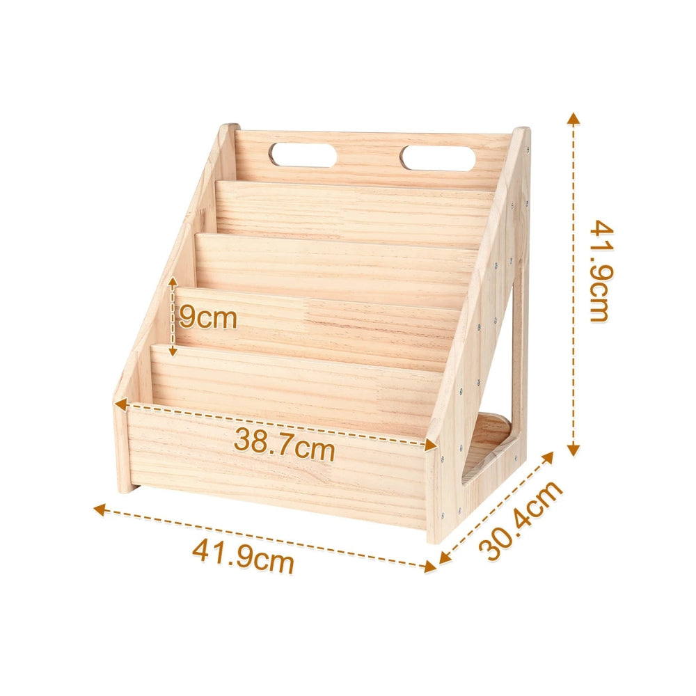 Bibliothèque Montessori enfant bois naturel Tilda Kids