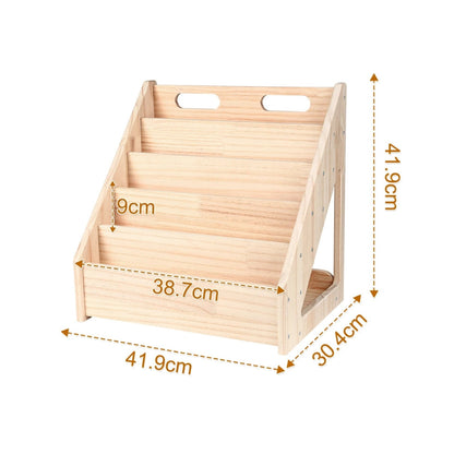 Bibliothèque Montessori enfant bois naturel Tilda Kids