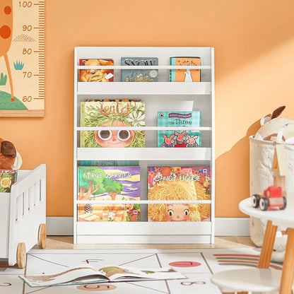 Bibliothèque murale enfant 3 étagères blanche Lilla Kids