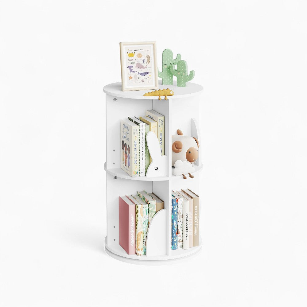 Bibliothèque rotative enfant blanche Tilda Kids