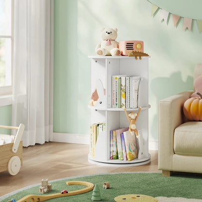Bibliothèque rotative enfant blanche Tilda Kids