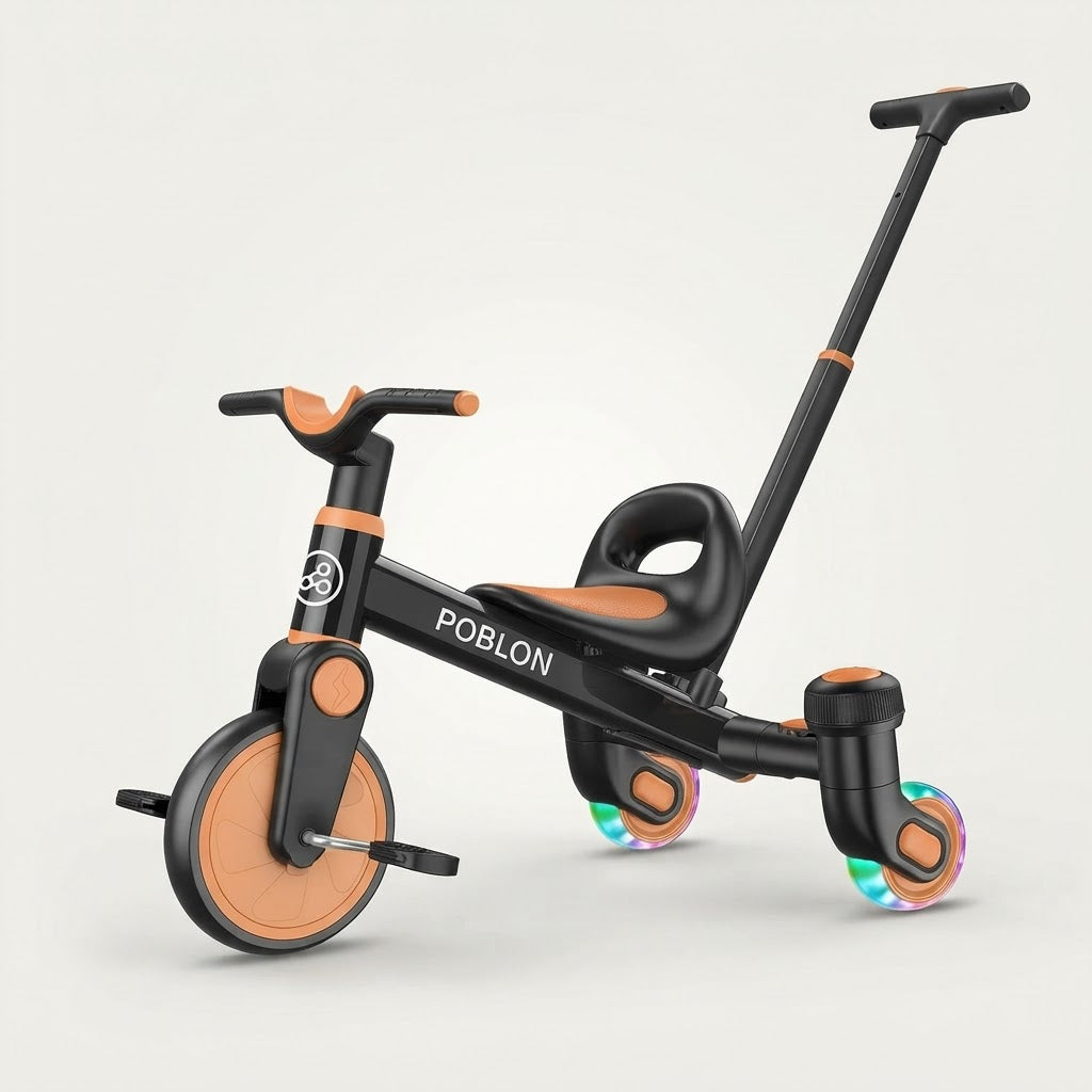 Tricycle Montessori à Poignée Parentale