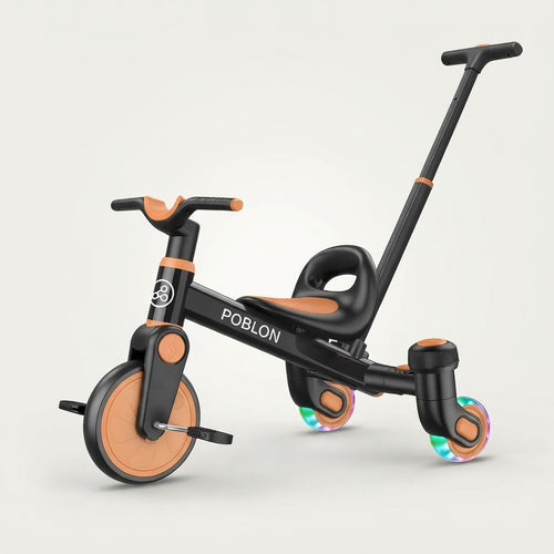 Tricycle Montessori à Poignée Parentale