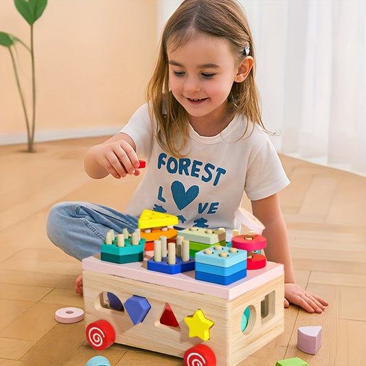 Jouet d'Empilage Montessori à Formes Géométriques