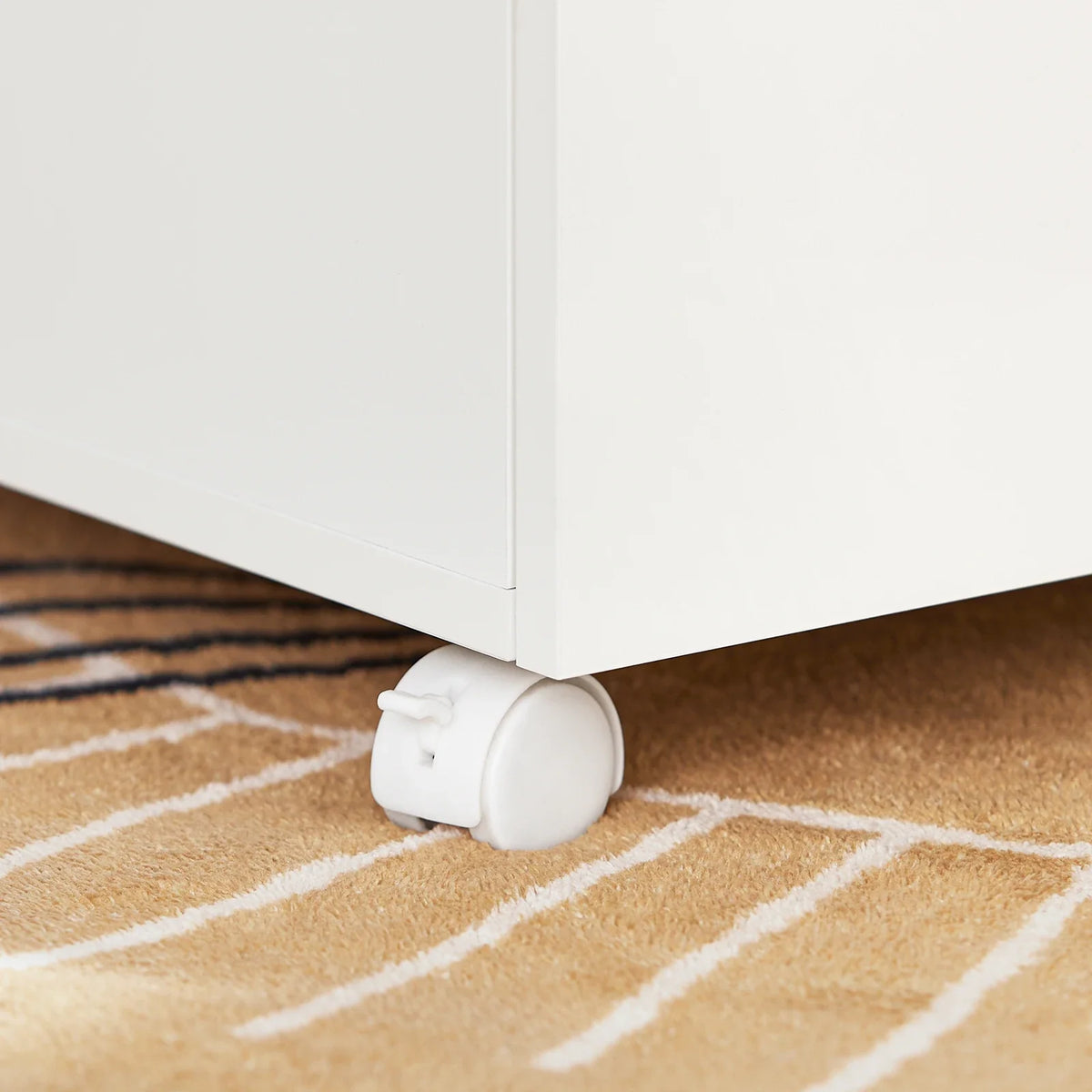 Caisson de rangement à roulettes blanc Lilla Kids