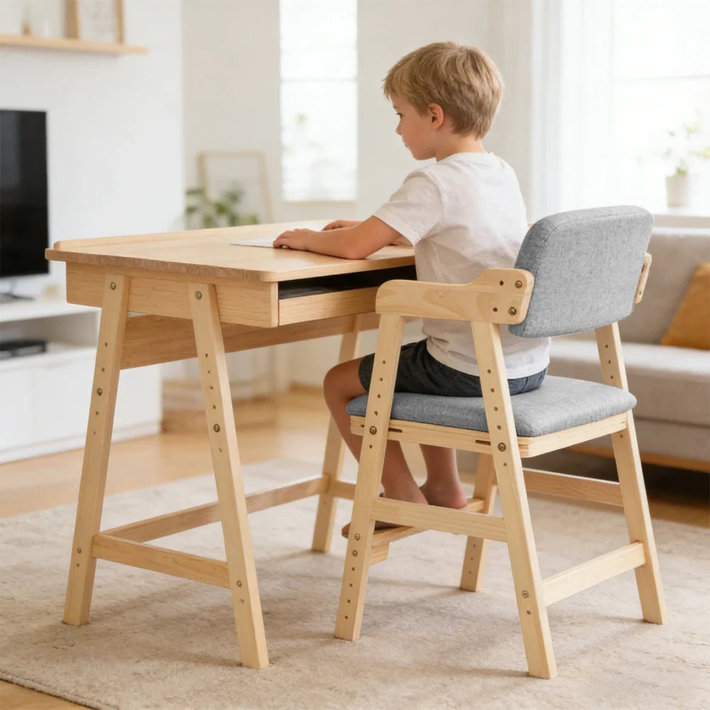 Chaise haute évolutive en pin pour enfant Lilla Kids