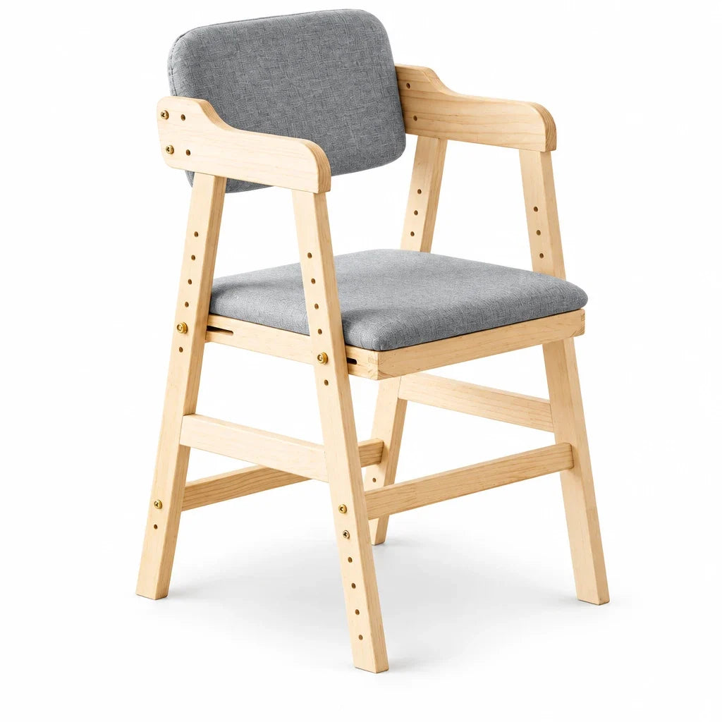 Chaise haute évolutive en pin pour enfant Lilla Kids