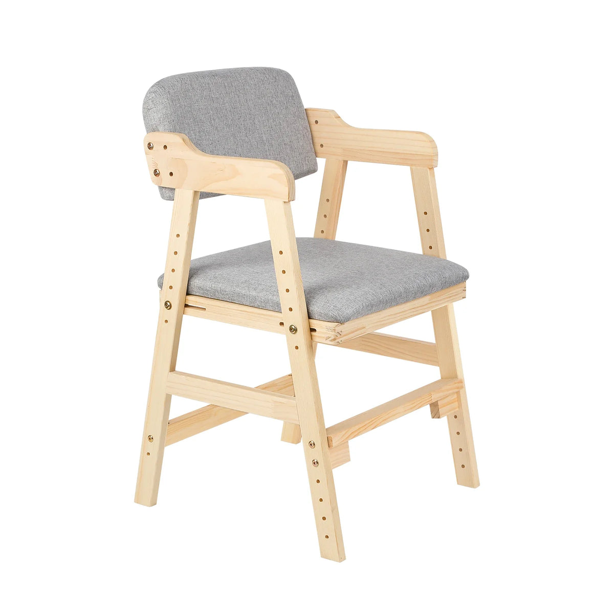 Chaise haute évolutive en pin pour enfant Lilla Kids