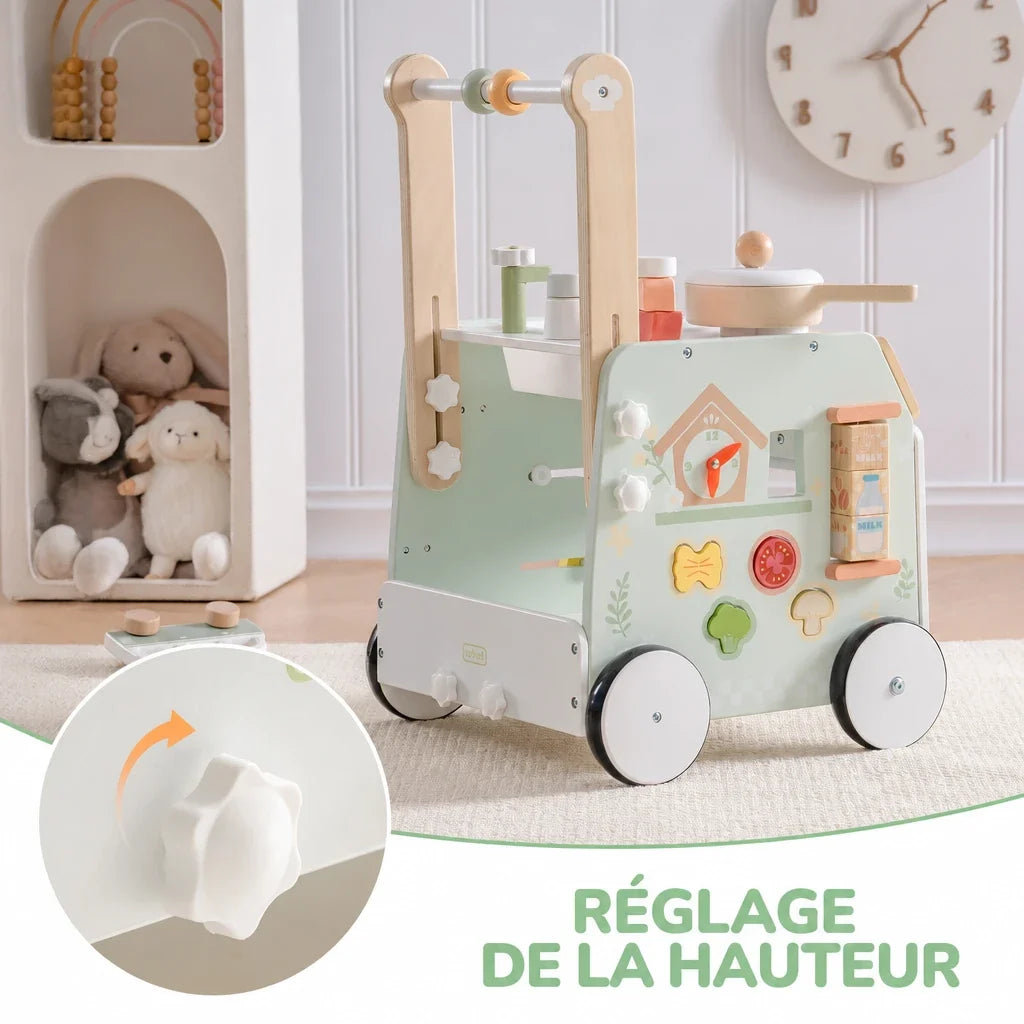 Chariot de marche évolutif réglable en hauteur Lilla Kids
