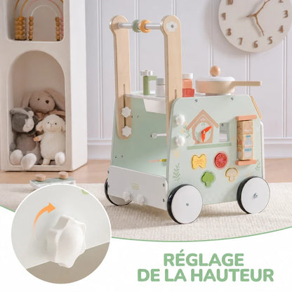 Chariot de marche évolutif réglable en hauteur Lilla Kids