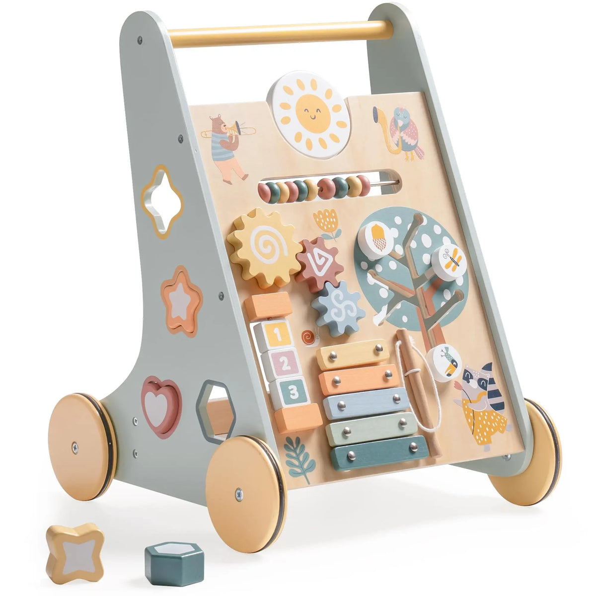 Chariot de marche Montessori en bois pour bébé Lilla Kids
