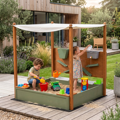 Bac à sable Montessori avec jeu d’eau