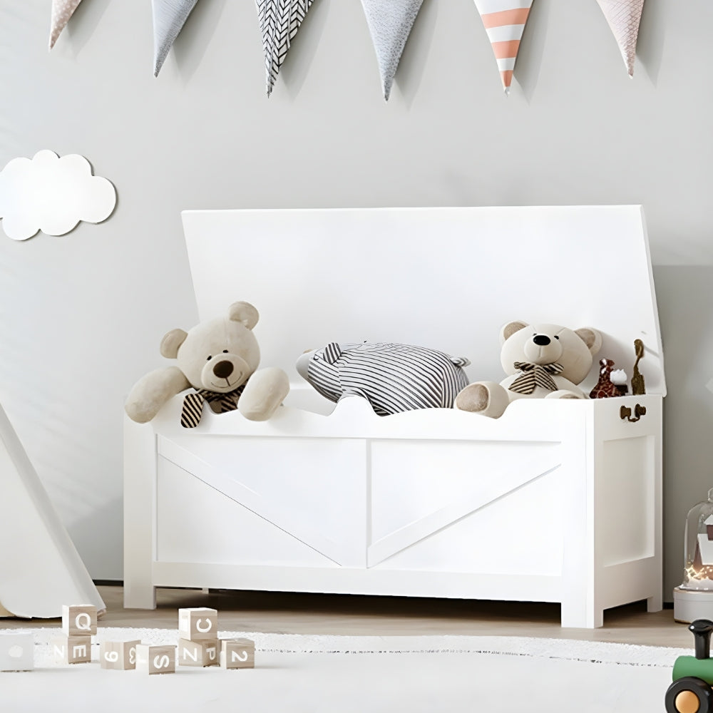 Coffre à jouets en bois avec rangement Tilda Kids