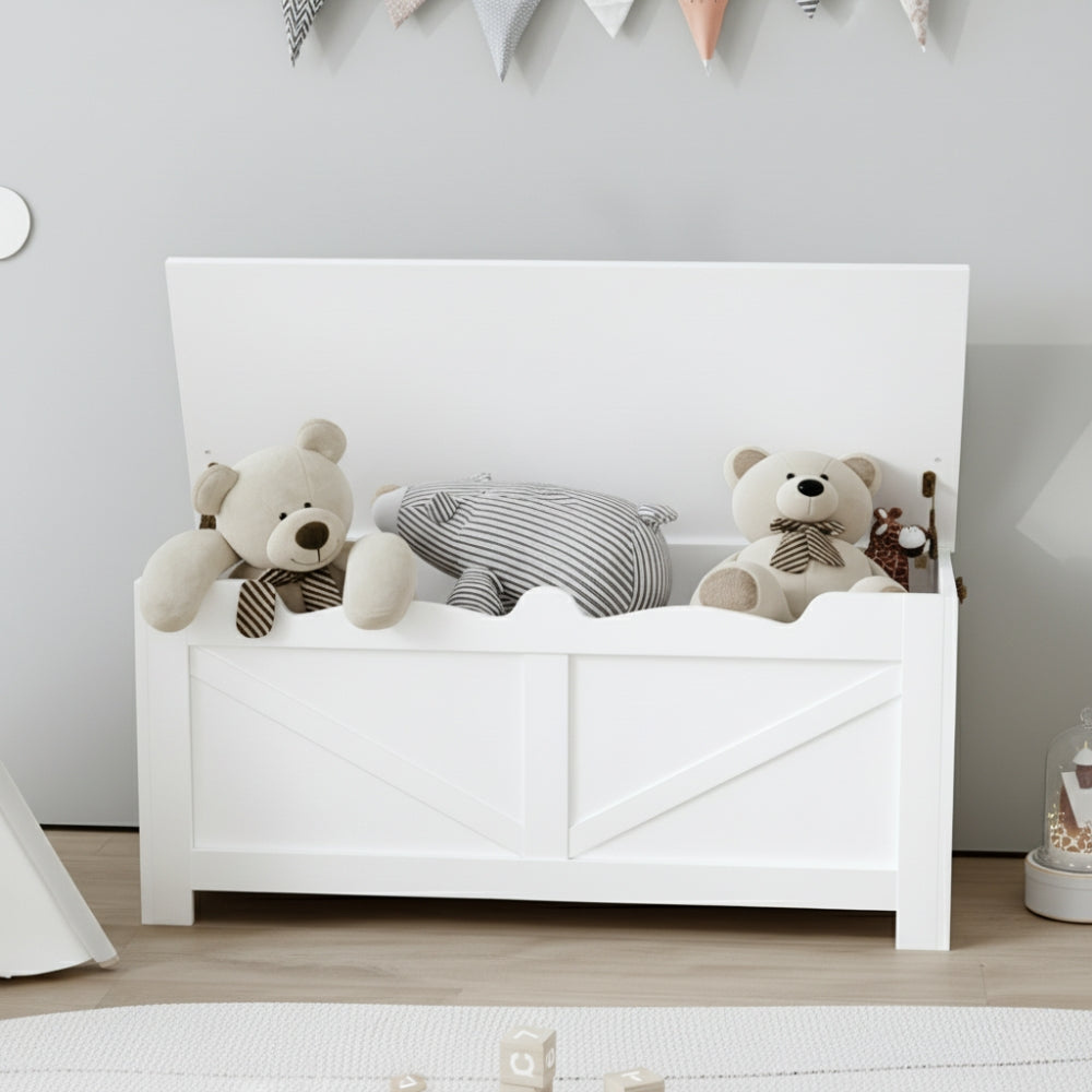 Coffre à jouets en bois avec rangement Tilda Kids