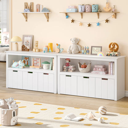 Commode à jouets enfant 3 tiroirs à roulettes Lilla Kids