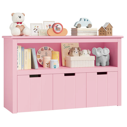 Commode à jouets enfant 3 tiroirs à roulettes Lilla Kids
