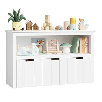 Commode à jouets enfant 3 tiroirs à roulettes Lilla Kids