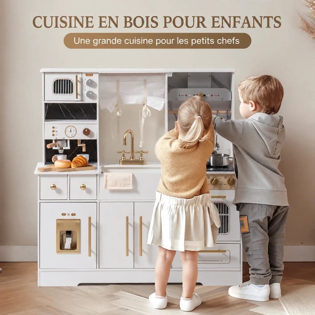 Cuisine enfant en bois avec accessoires réalistes Lilla Kids
