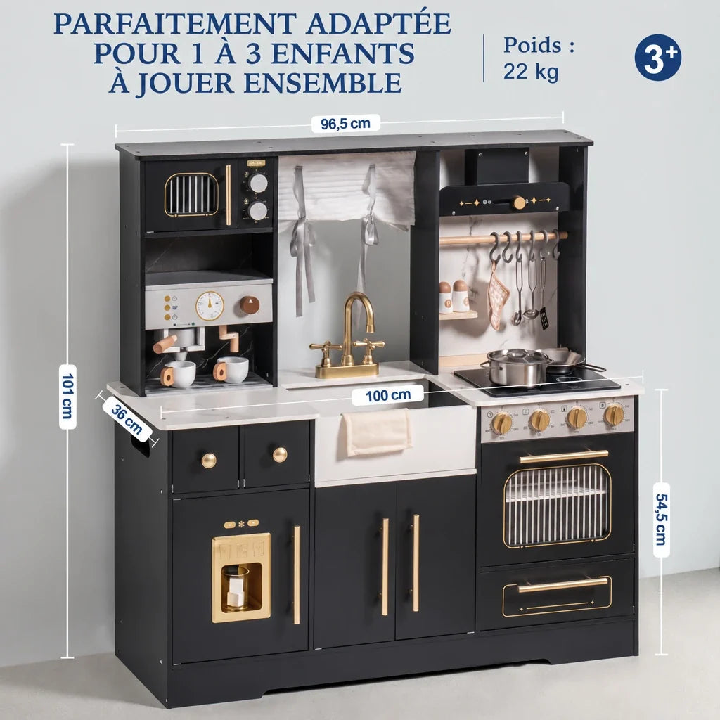 Cuisine enfant en bois avec accessoires réalistes Lilla Kids