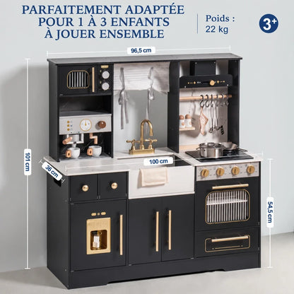 Cuisine enfant en bois avec accessoires réalistes Lilla Kids