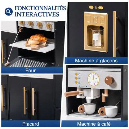 Cuisine enfant en bois avec accessoires réalistes Lilla Kids