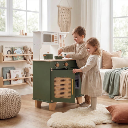 Meuble Montessori d’Imitation en Bois pour Cuisine et Maison