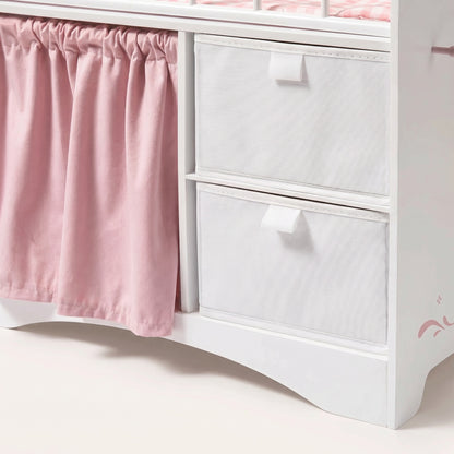 Lit Montessori pour Poupée avec Rangements et Penderie