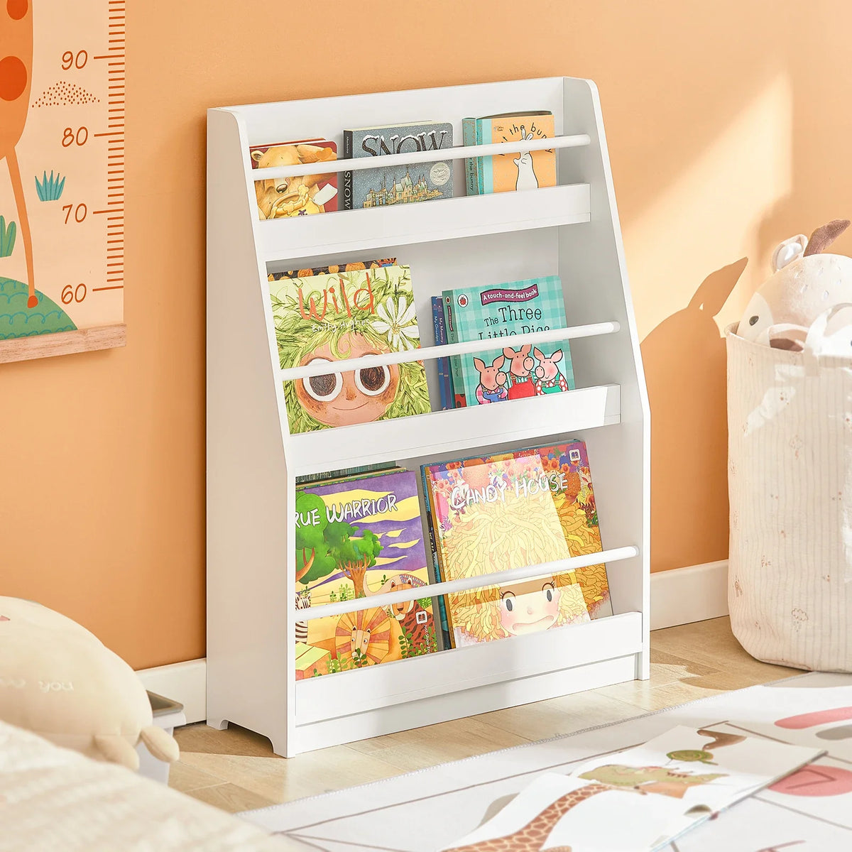 Étagère murale enfant 3 niveaux blanche Lilla Kids
