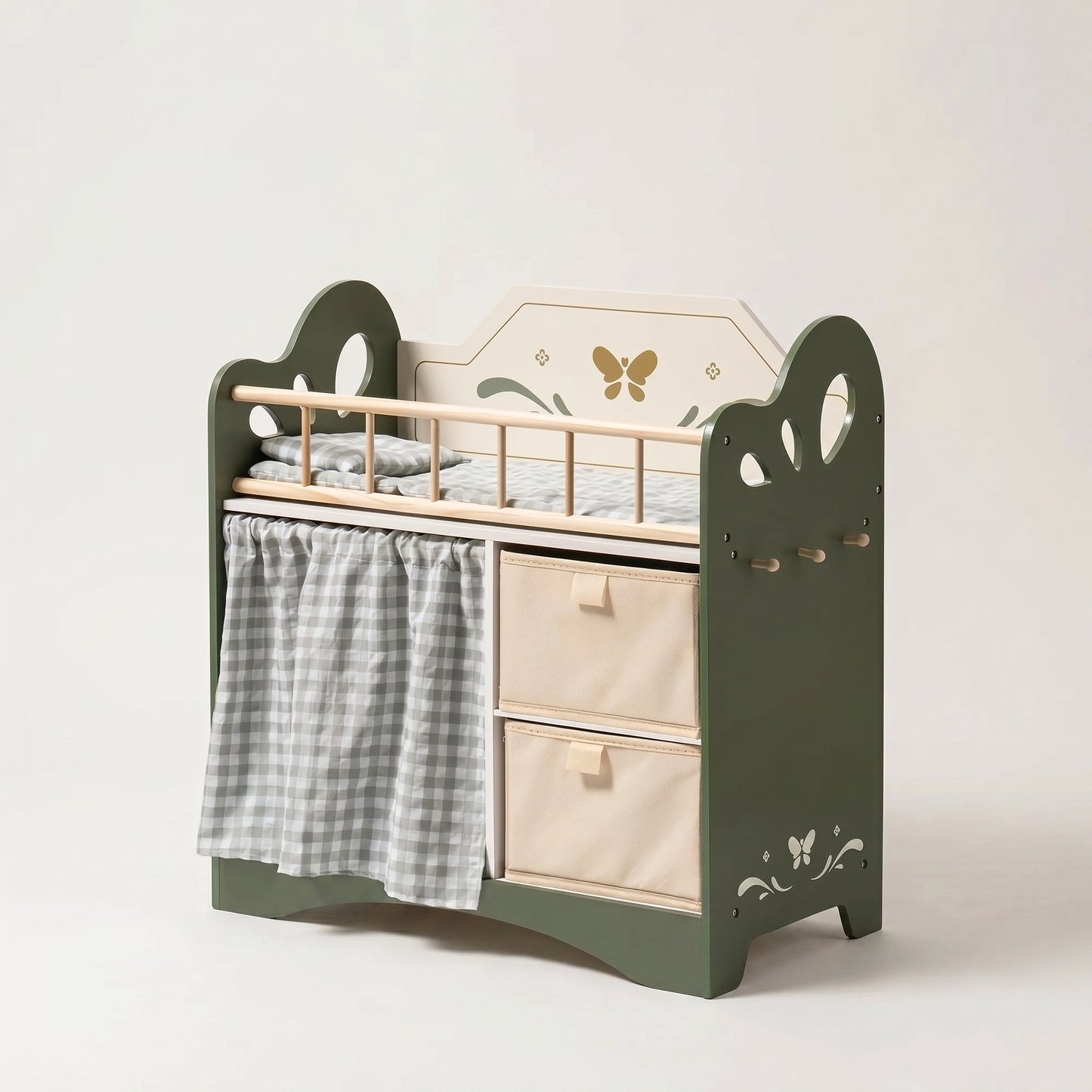 Lit Montessori pour Poupée avec Rangements et Penderie