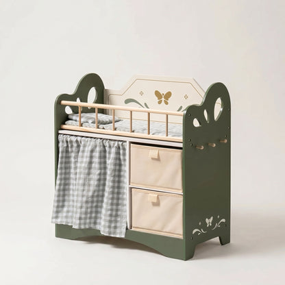 Lit Montessori pour Poupée avec Rangements et Penderie