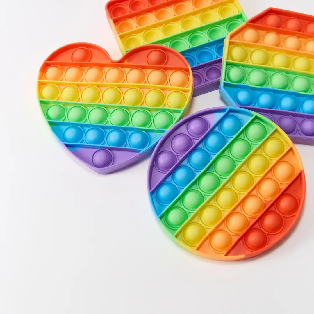 LOT DE 4 Pop it en silicone Montessori