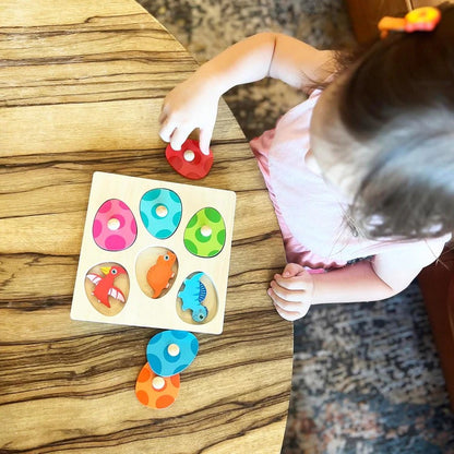 Puzzle Éclosion de Dinosaure Montessori